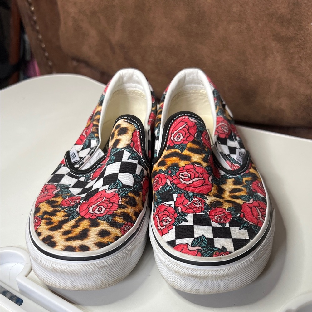 Vans Multicolor Patterned Slip-On Shoes